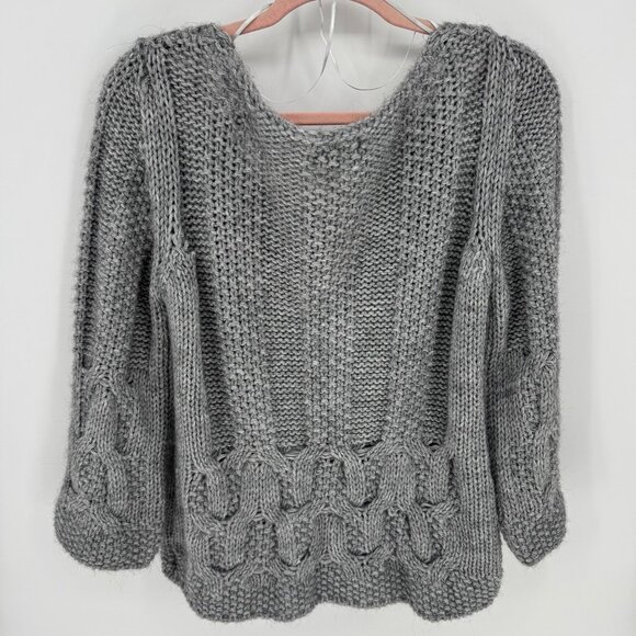 Silvia Novelli NOBA Knit Cardigan Sweater With Single Button Closure - Picture 5 of 8